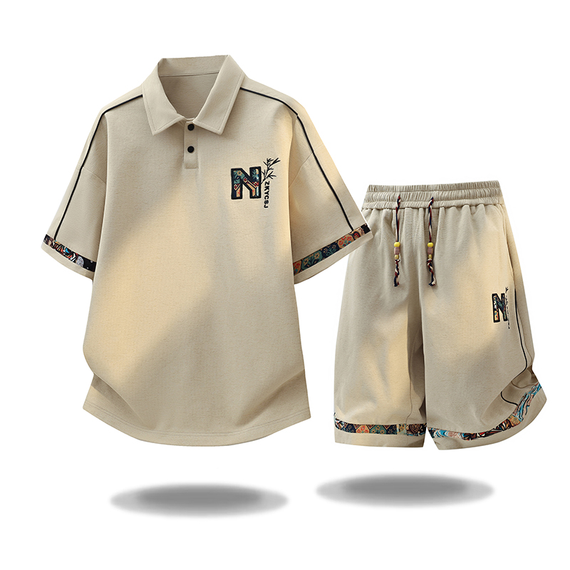 Embroidery Fashion - Set Kaos Lengan Pendek Olahraga Luar