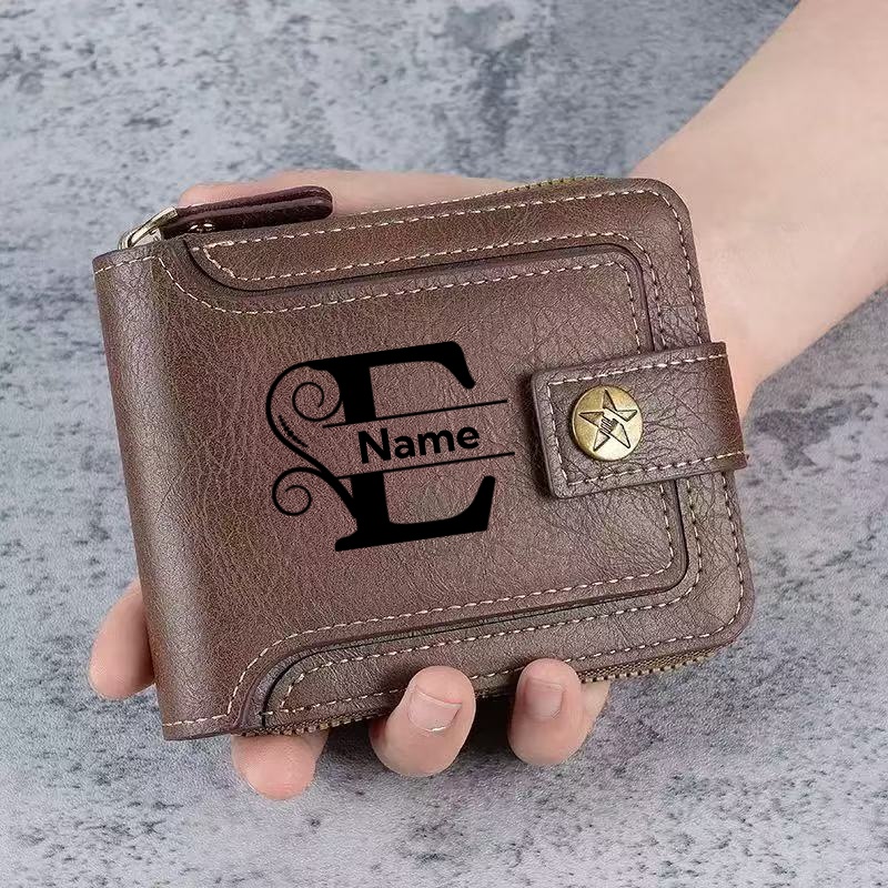 Embroidery Alphabet - Dompet Pria Kustom - Dompet Pria
