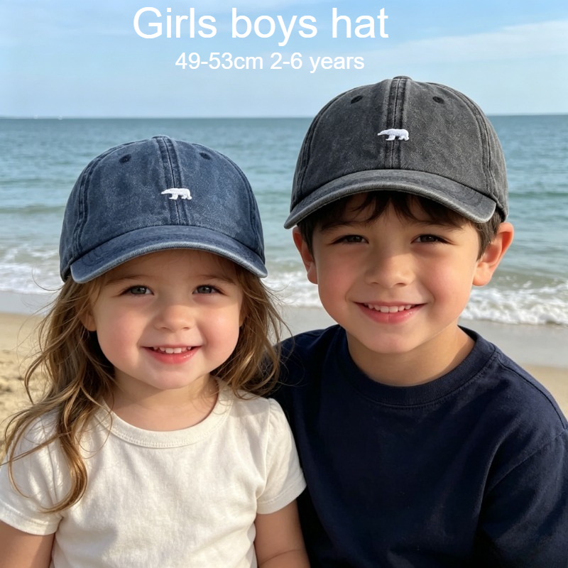 Embroidery Cap - Topi Bisbol Anak-anak 49-53Cm 2-6 Tahun