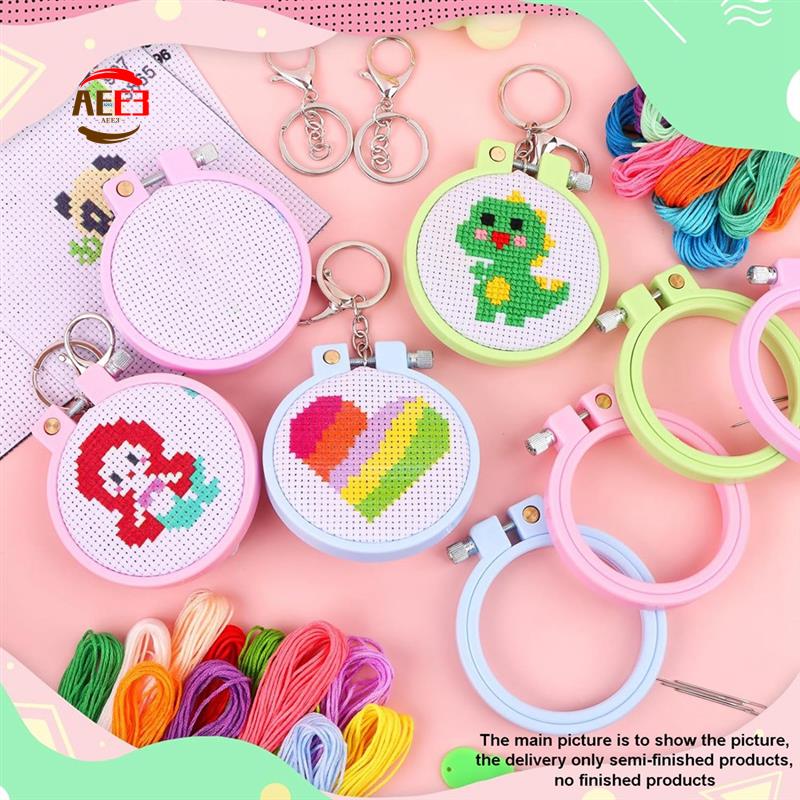 Embroidery For Beginners - AEE3-6 Buah Kit Jahit Silang Stempel