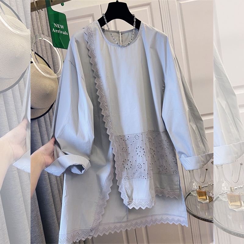 Embroidery Fashion - SuperAen Musim Semi 2026 Atasan Lengan