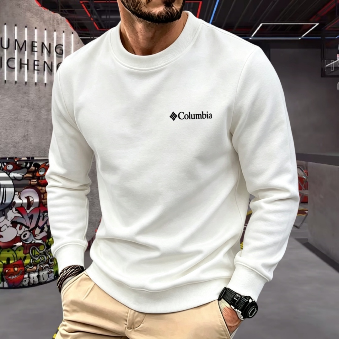 Embroidery Fashion - Kaos polo lengan panjang pria merek