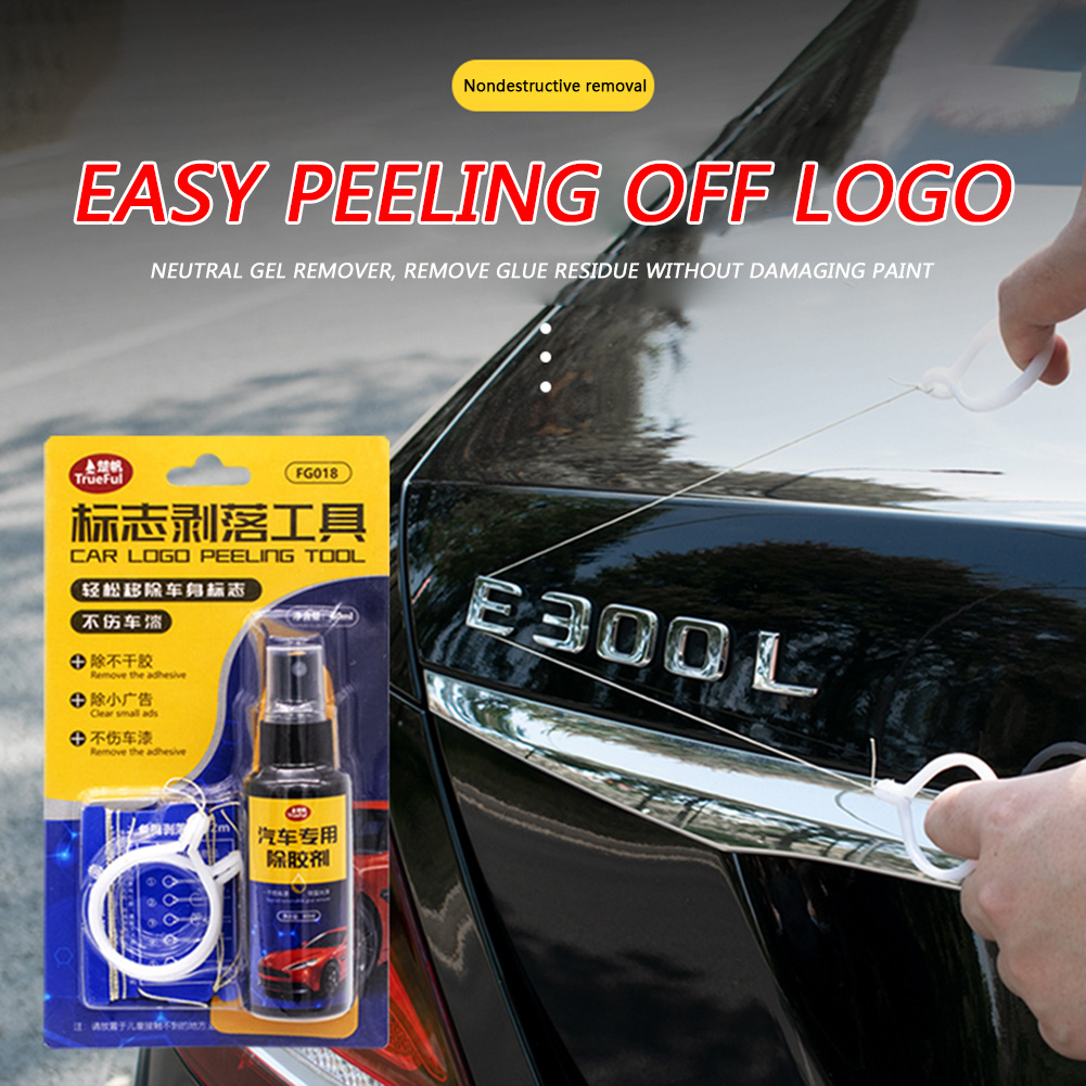 Embroidery Alphabet - Kit penghilang Logo mobil Universal, alat