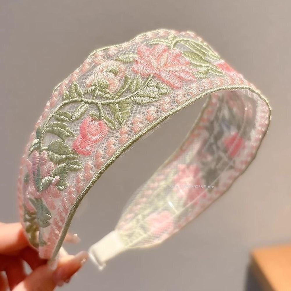 Embroidery Hooping - Bando Renda Bunga Bordir Musim Semi,