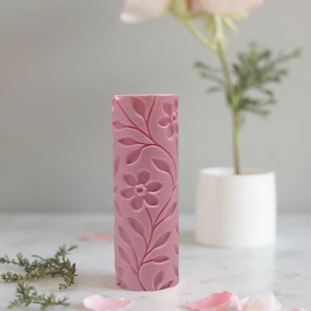 Embroidery Texture - Roller Tekstur Relief Pola Kelopak Bunga