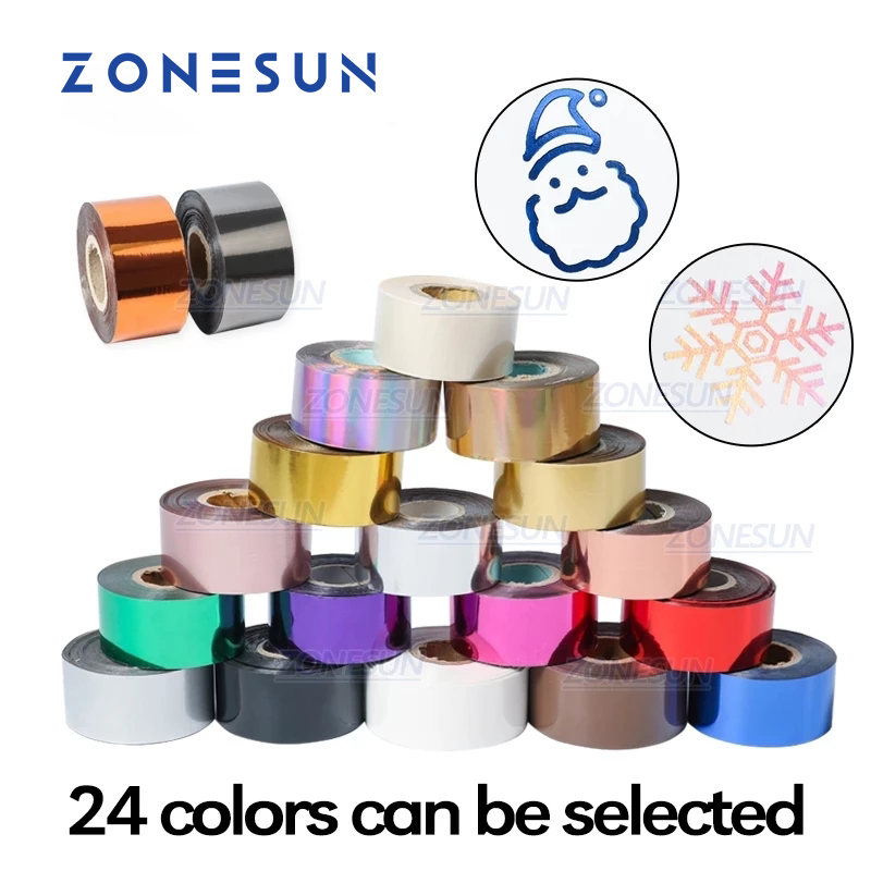 Transfer Paper Carbon - ZONESUN 3/4/5cm kertas Foil Hitam perak