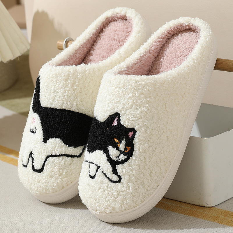 Embroidery Garments - Sandal Rumah Bordir Dachshund Lucu Musim