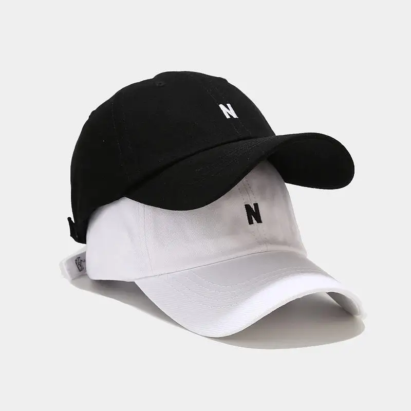 Embroidery Letter N - Topi Bisbol Casquette Katun Bordir Huruf