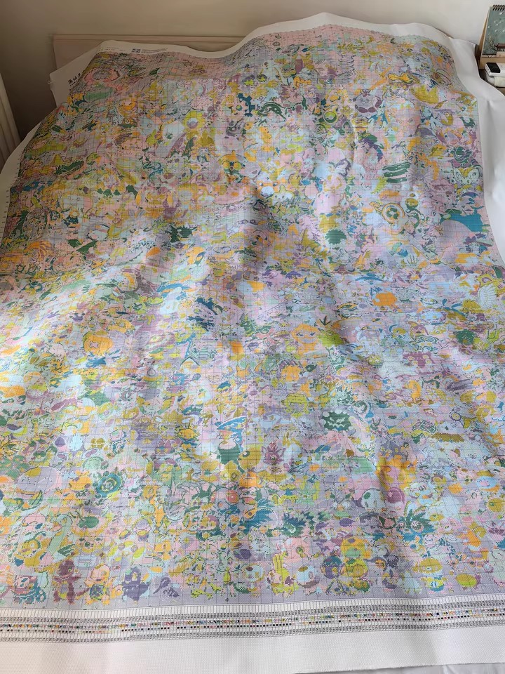 Embroidery Tas - ZZ7074 ZZ7068 14CT 16CT Dicetak Di