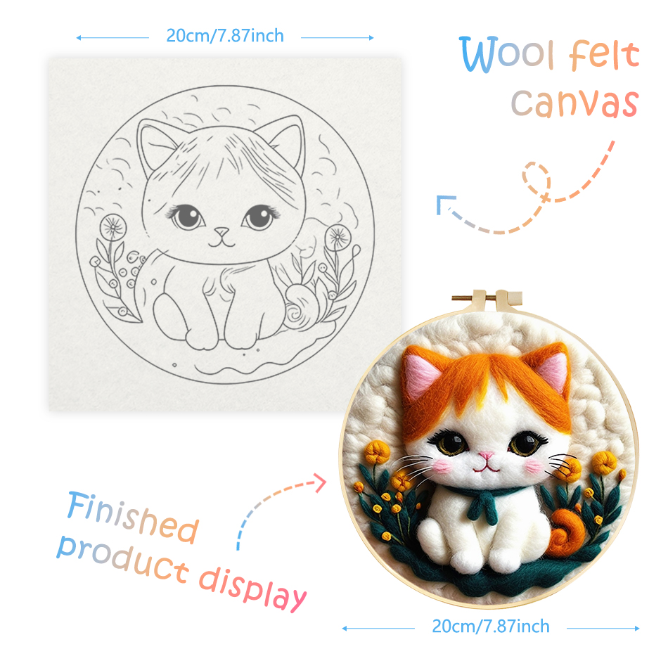 Chenishion Diy wol jarum Felti - Embroidery For Beginners ulasan dan harga