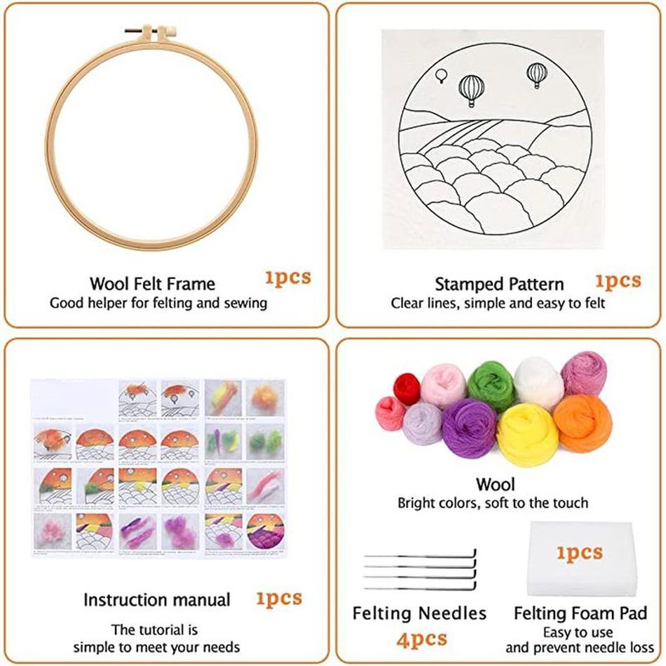 Chenishion Diy wol jarum Felti - Embroidery For Beginners ulasan dan harga