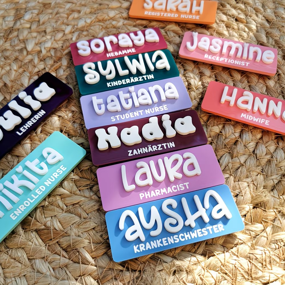Lencana Bros Nama Pribadi Akri - Embroidery Texture ulasan dan harga