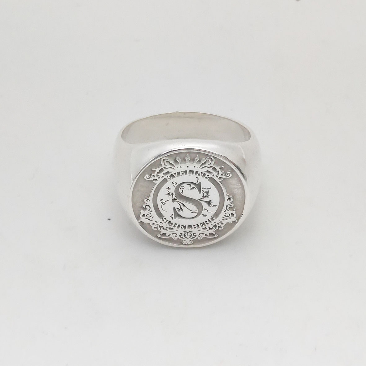 Kustom terukir 17mm cincin ata - Embroidery Alphabet ulasan dan harga
