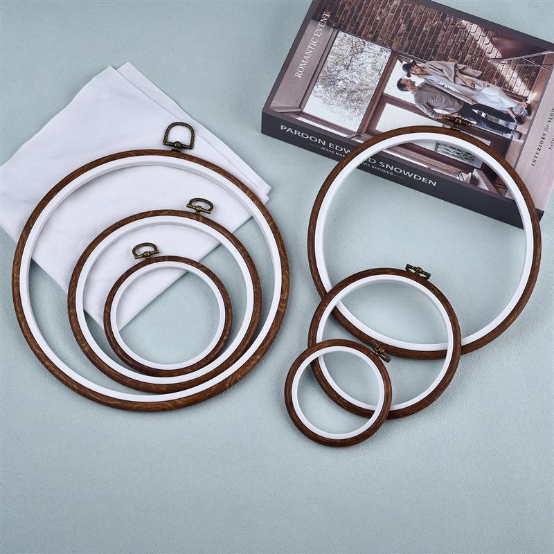 Set Bingkai Lingkaran Bordir W - Embroidery Hoop Stand ulasan dan harga