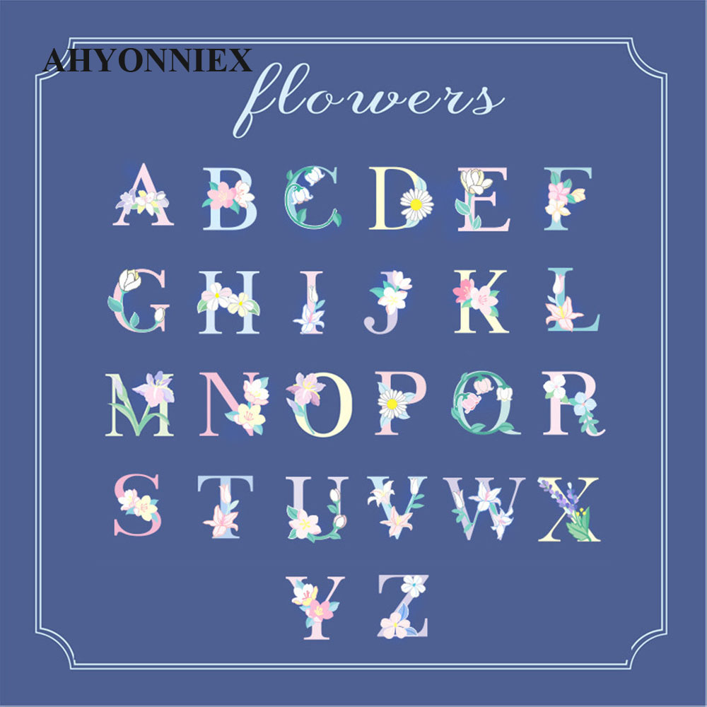1 buah bunga huruf Inggris Pat - Embroidery Letter N ulasan dan harga
