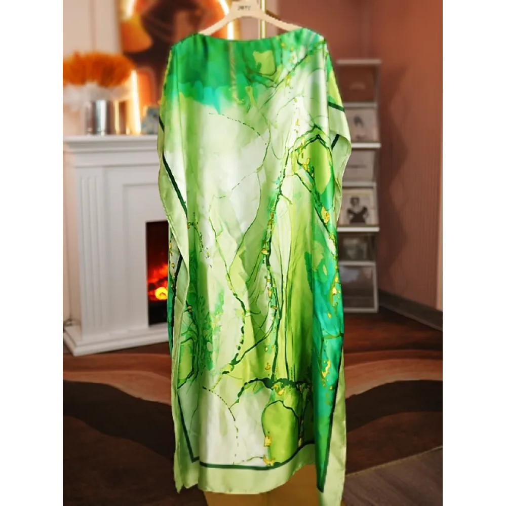 Gaun Kaftan ukuran Plus, Baju  - Embroidery Baju ulasan dan harga