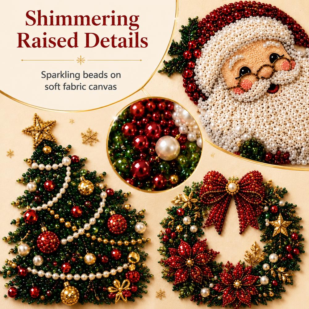 Kit Seni Mutiara Santa Claus N - Embroidery Art ulasan dan harga