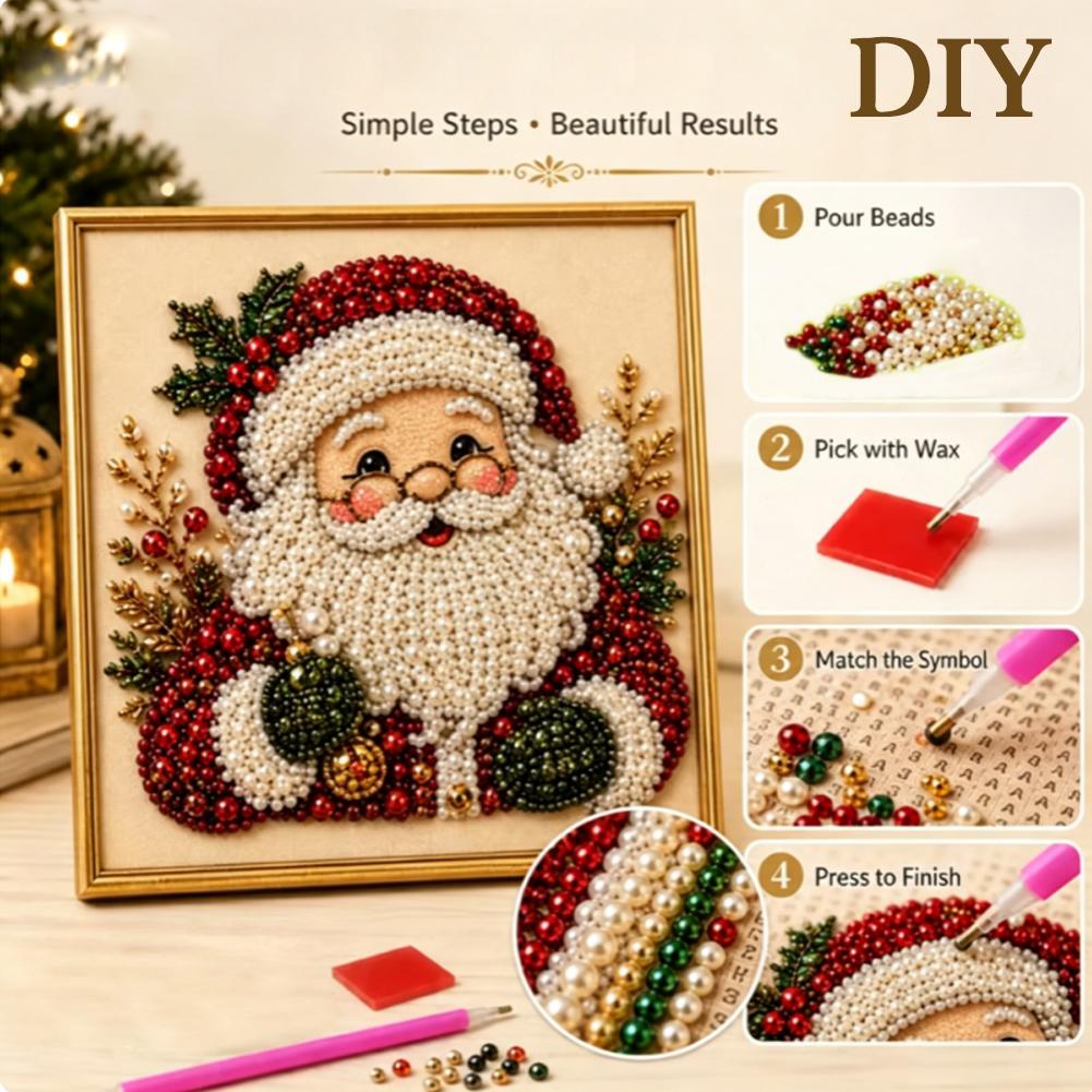 Kit Seni Mutiara Santa Claus N - Embroidery Art ulasan dan harga