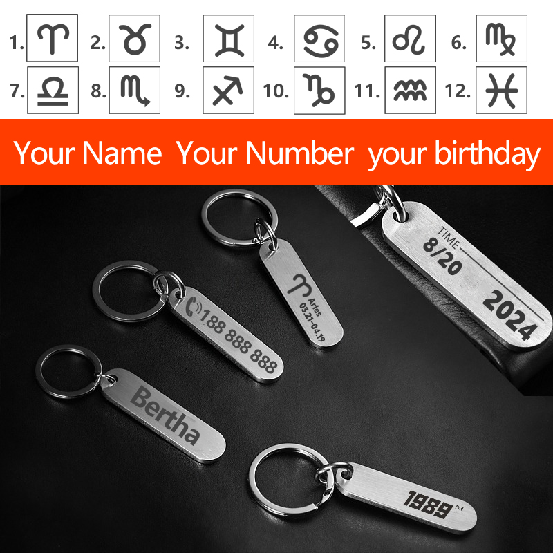 Gantungan kunci kustom dengan  - Embroidery Alphabet ulasan dan harga