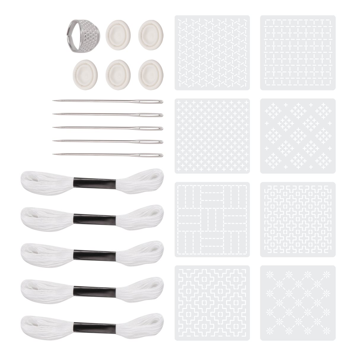 ~PERFECT}24 Buah Kit Stensil P - Embroidery For Beginners ulasan dan harga