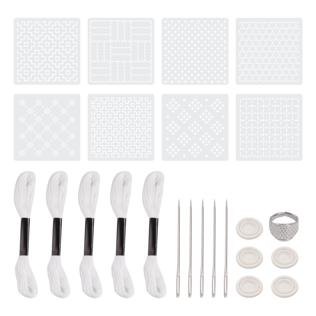~PERFECT}24 Buah Kit Stensil P - Embroidery For Beginners ulasan dan harga