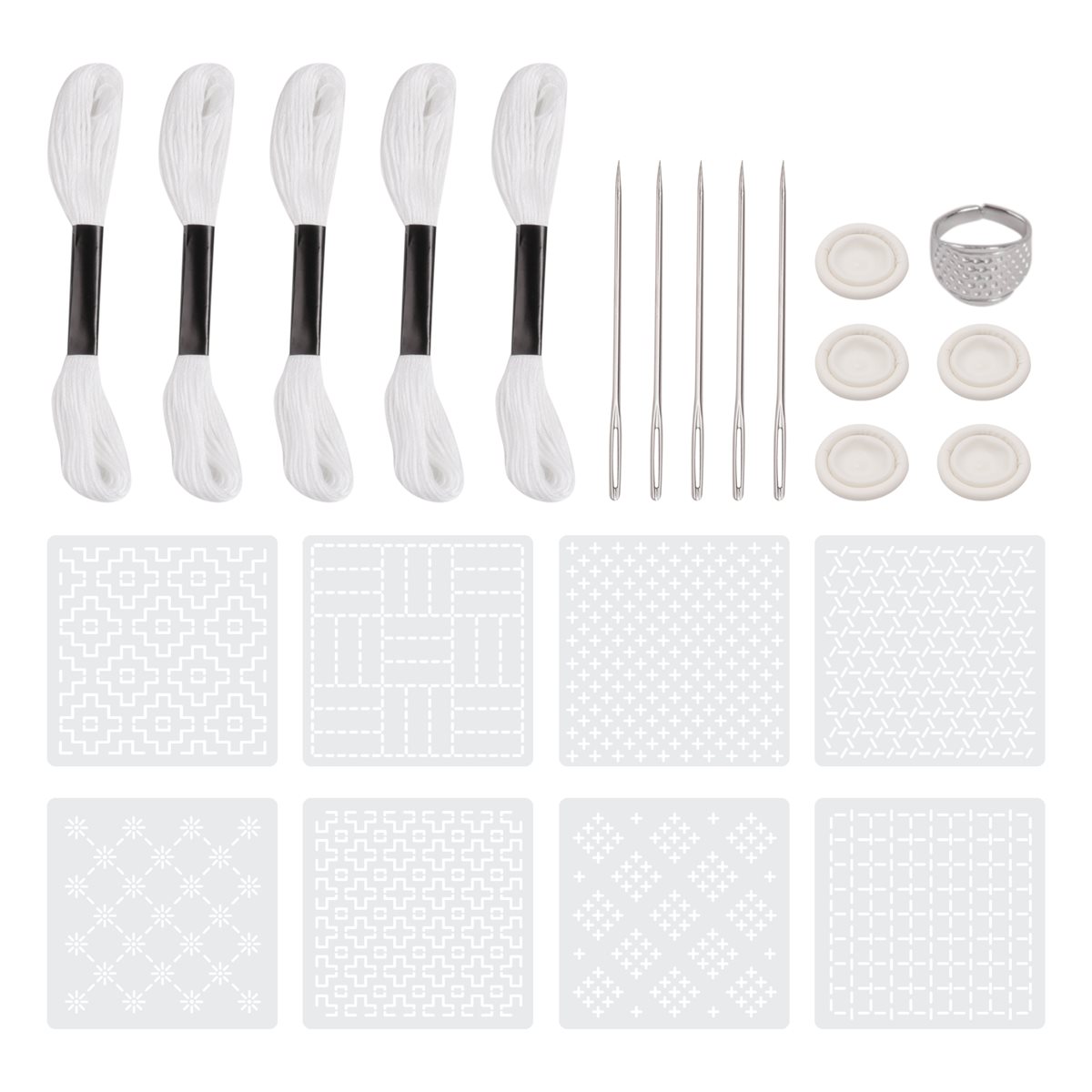 ~PERFECT}24 Buah Kit Stensil P - Embroidery For Beginners ulasan dan harga