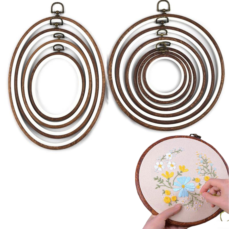 10PCS Alat Jahit Bingkai Sulam - Embroidery Hoop Stand ulasan dan harga