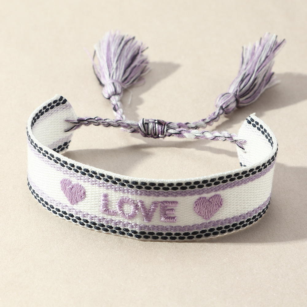 n Sle Gelang Tenun Rumbai Bord - Embroidery Letter N ulasan dan harga
