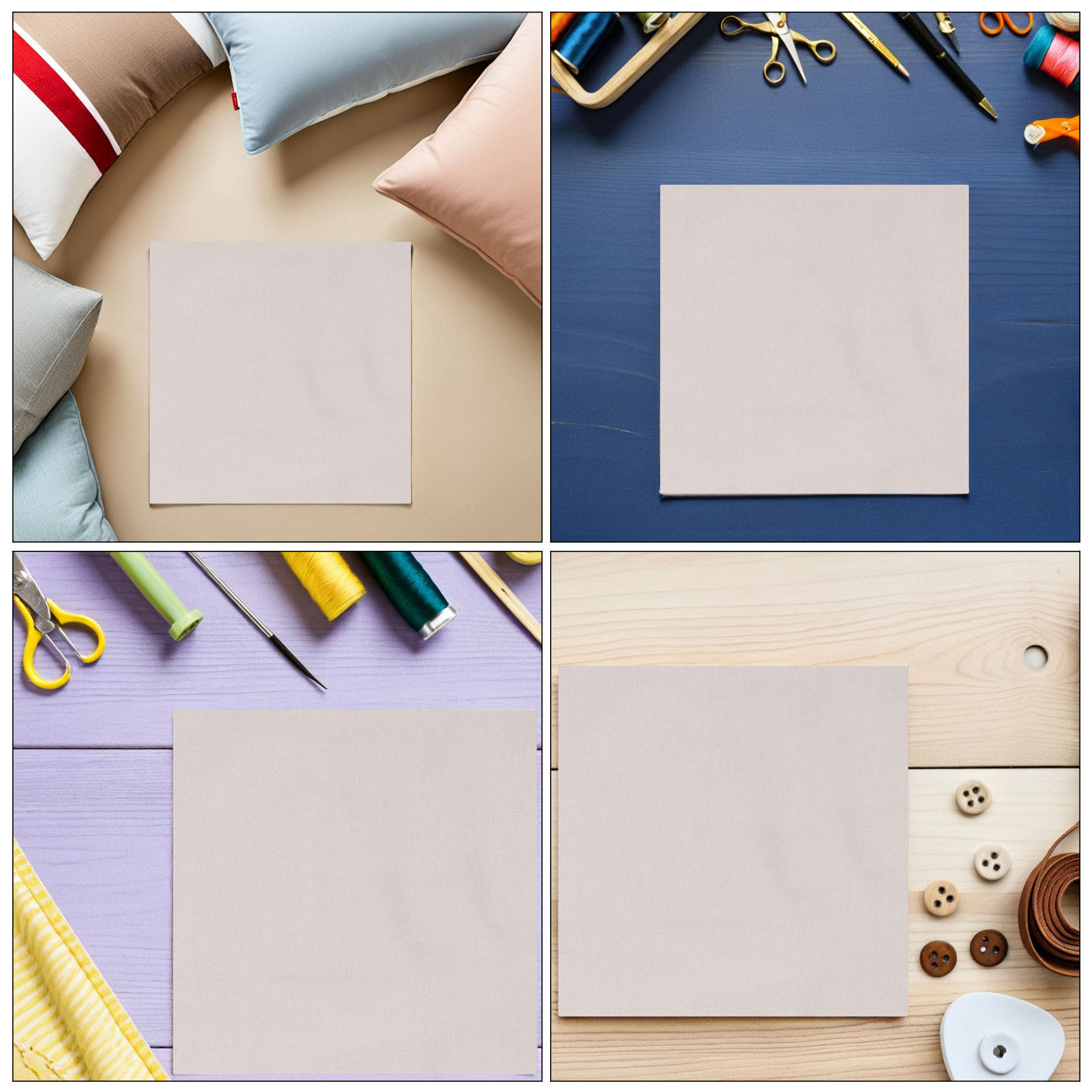 5 Buah Kain Bordir Katun Linen - Embroidery Texture ulasan dan harga