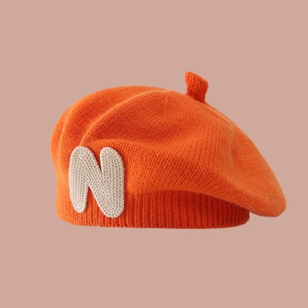 Topi Baret Balita Bordir Huruf - Embroidery Letter N ulasan dan harga