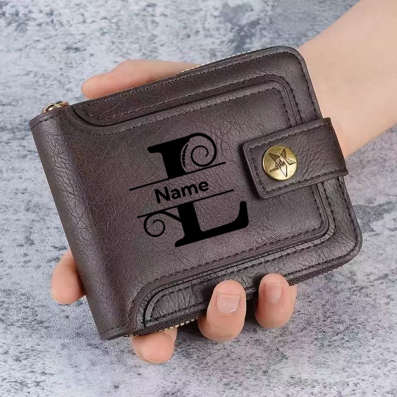Dompet Pria Kustom - Dompet Pr - Embroidery Alphabet ulasan dan harga