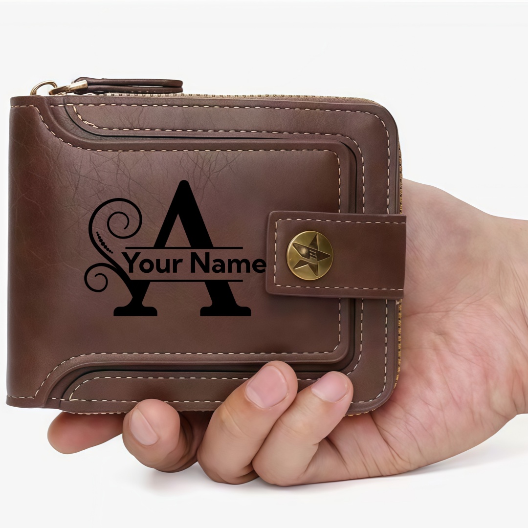 Dompet Pria Kustom - Dompet Pr - Embroidery Alphabet ulasan dan harga
