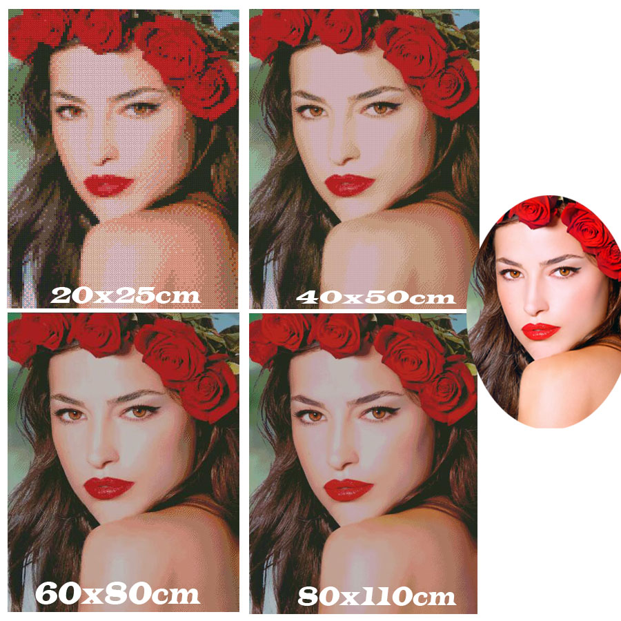 5D DIY persegi bulat lukisan b - Embroidery Running Stitch ulasan dan harga