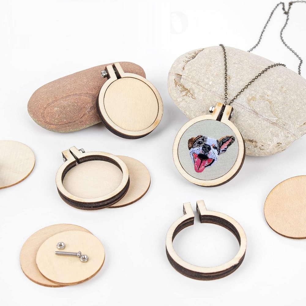 10 buah lingkaran bordir Mini  - Embroidery Hooping ulasan dan harga