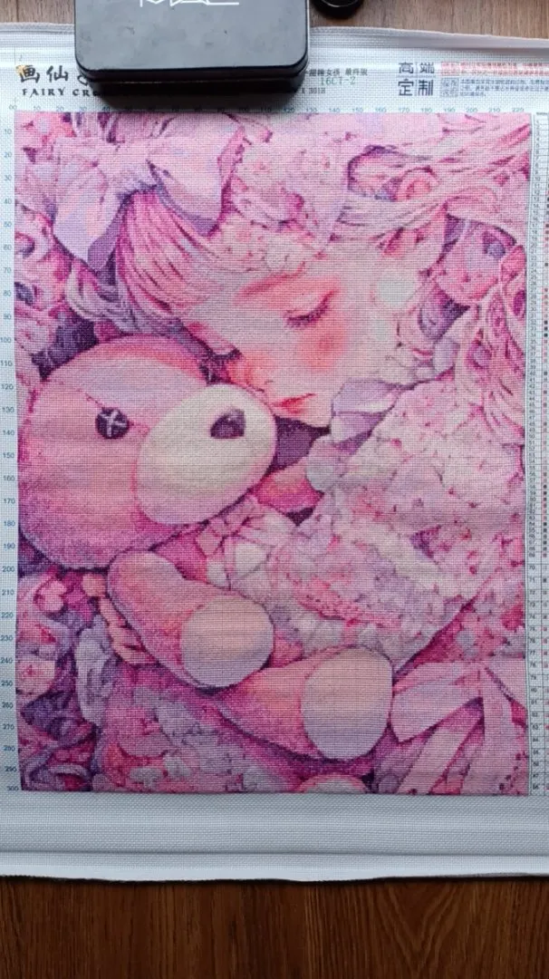 ZZ4801 Gadis Tidur Manis 11CT  - Embroidery Tas ulasan dan harga