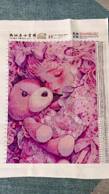 ZZ4801 Gadis Tidur Manis 11CT  - Embroidery Tas ulasan dan harga