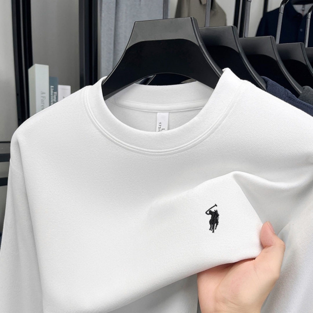Kaos polo lengan panjang pria  - Embroidery Fashion ulasan dan harga