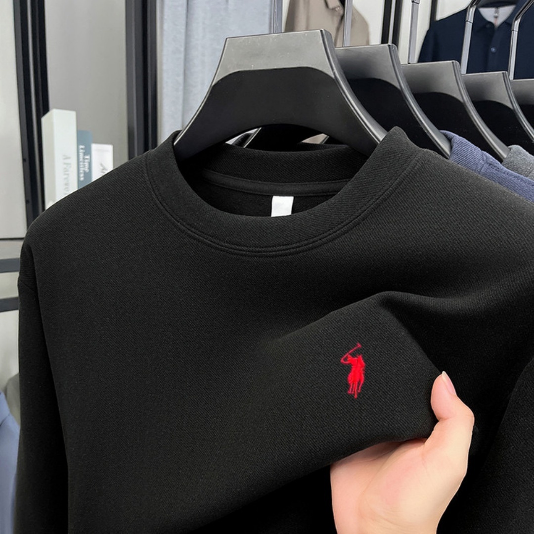 Kaos polo lengan panjang pria  - Embroidery Fashion ulasan dan harga