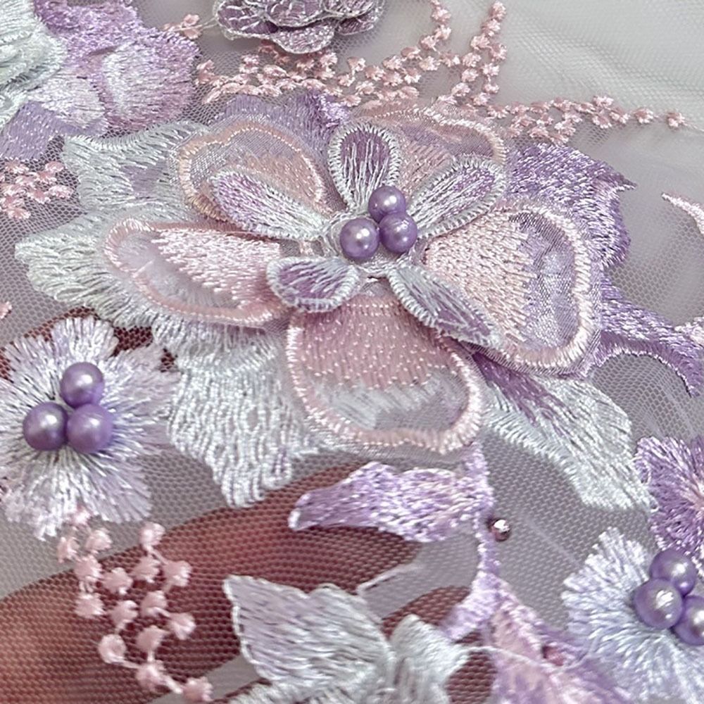 Patch Bordir Payet Warna-warni - Embroidery Flower Pattern ulasan dan harga