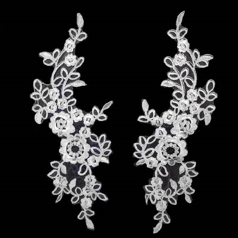 1 Pasang Aksesori Jahit Akseso - Embroidery Flower Pattern ulasan dan harga