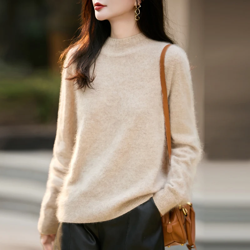 Pullover Wanita 100% Wol Berbu - Embroidery Fashion ulasan dan harga