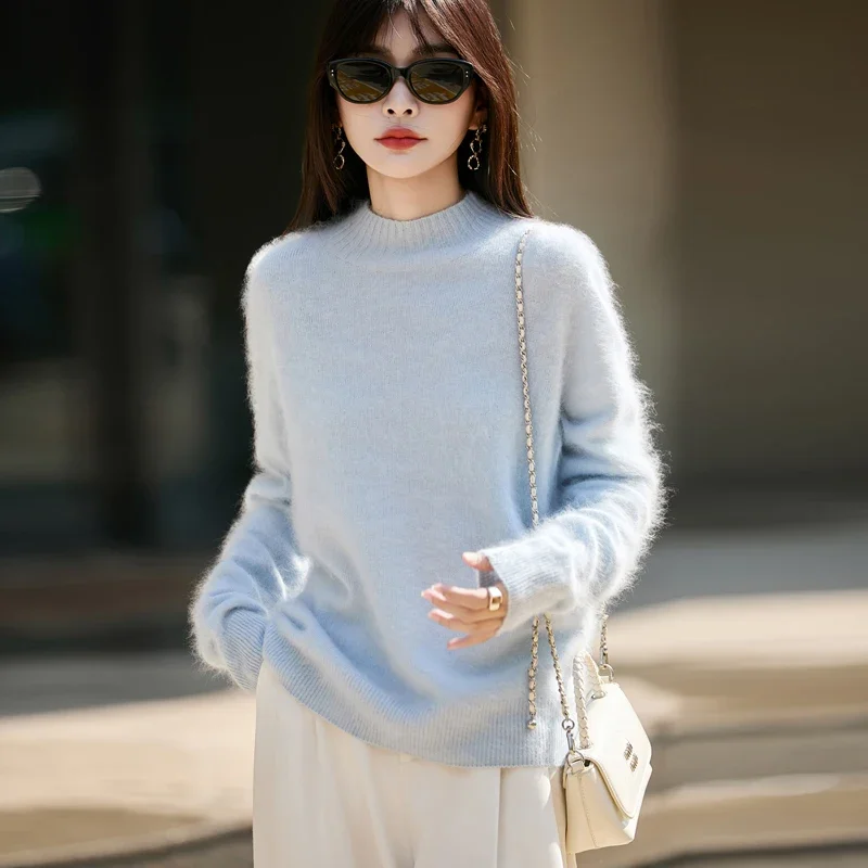 Pullover Wanita 100% Wol Berbu - Embroidery Fashion ulasan dan harga