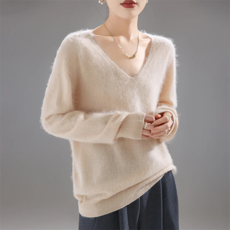 Sweater Wanita 100% Wol Merino - Embroidery Fashion ulasan dan harga