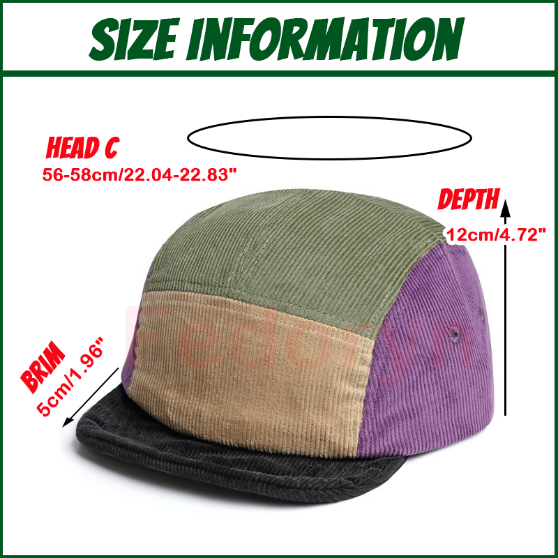 Fedoryn Topi Pinggiran Pendek  - Embroidery Cap ulasan dan harga