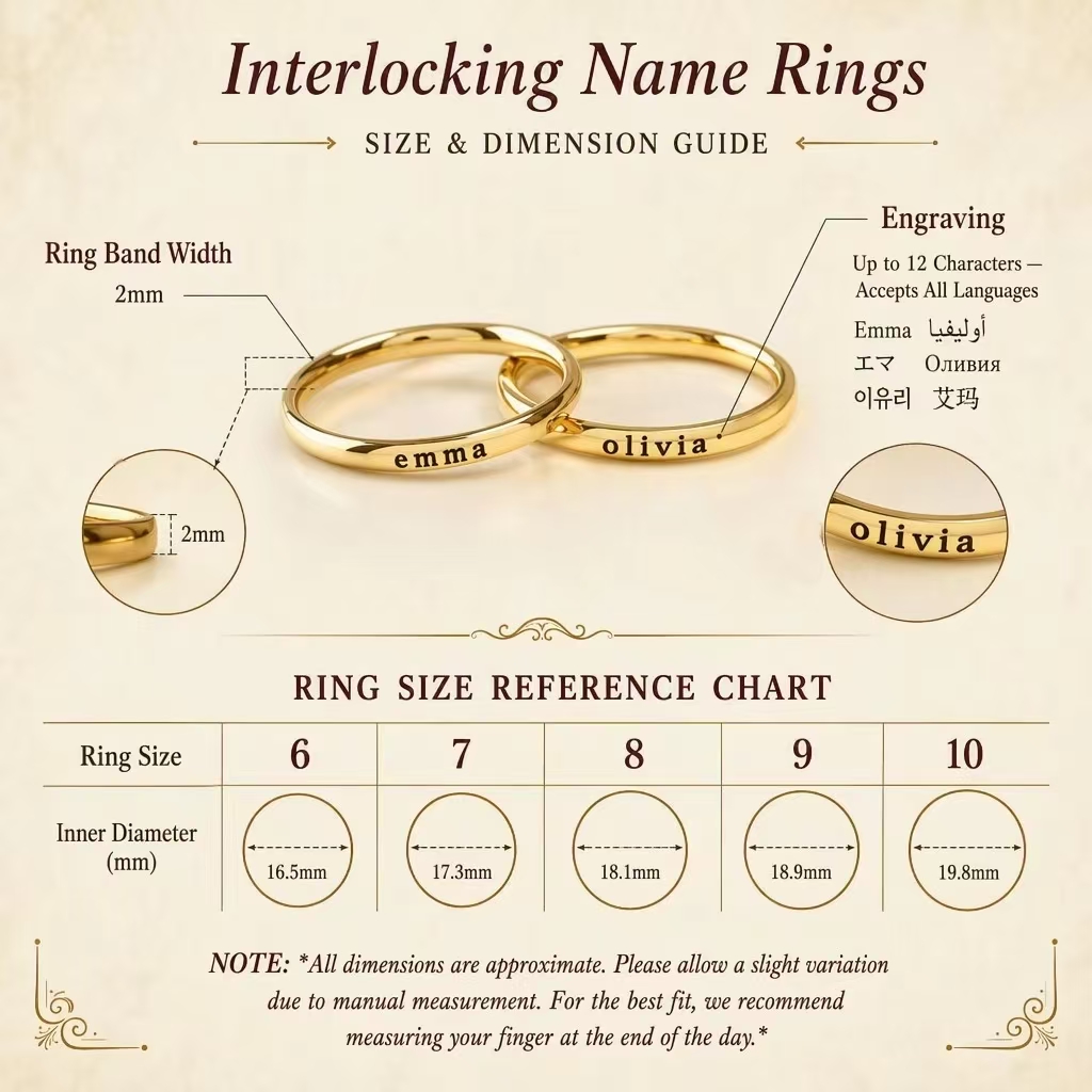 Cincin Nama Terukir yang Diper - Embroidery Alphabet ulasan dan harga