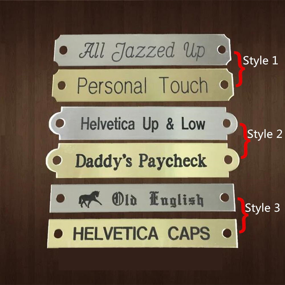 2 buah pelat nama kuda kustom  - Embroidery Alphabet ulasan dan harga