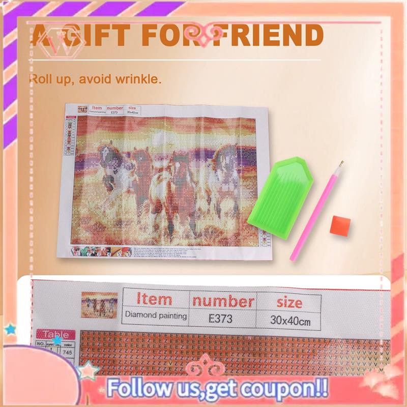 Lukisan Berlian DIY Berlian Pe - Embroidery Running Stitch ulasan dan harga