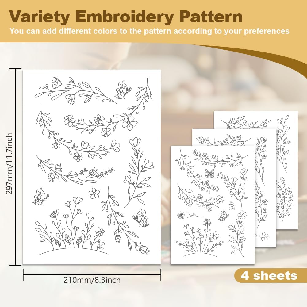 Kertas Penstabil Bordir Larut  - Embroidery For Beginners ulasan dan harga