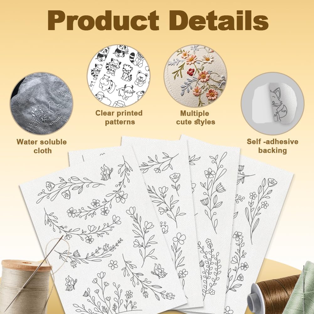 Kertas Penstabil Bordir Larut  - Embroidery For Beginners ulasan dan harga