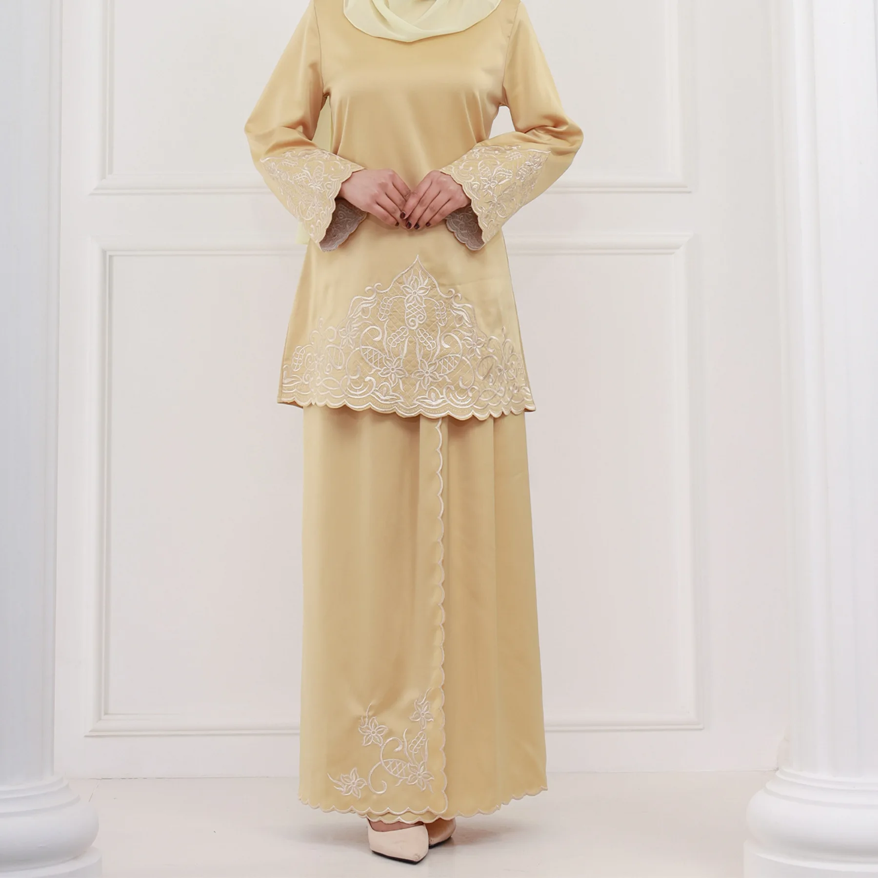 Setelan Muslim Wanita Turki un - Embroidery Baju ulasan dan harga